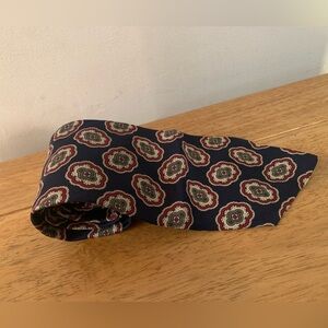 Strathmore Silk Tie Navy and Red